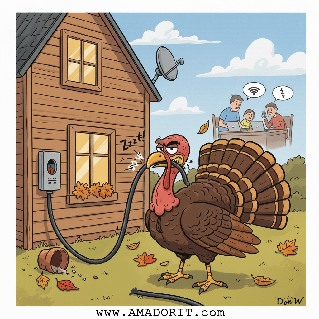 Turkey biting internet cable - When Your Internet Goes Cold Turkey
