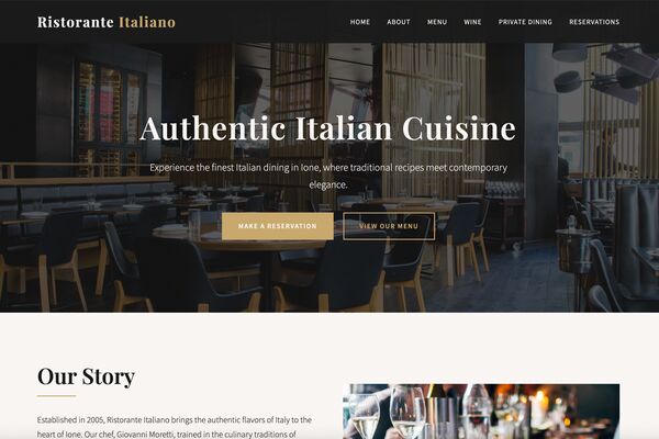 Italian Restaurant Demo